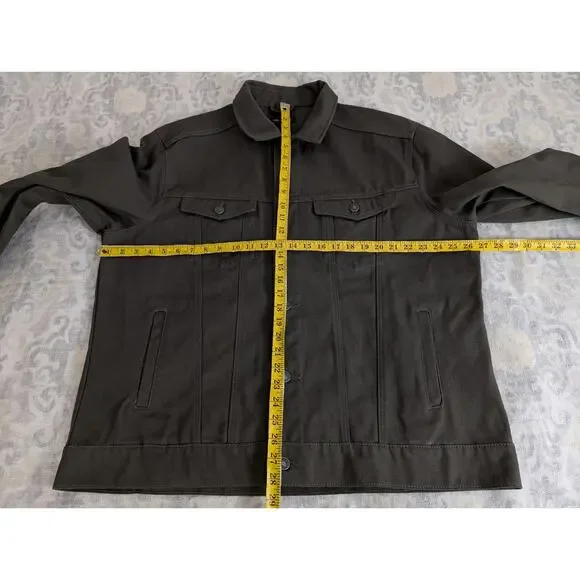 Line of Trade The Montana Canvas Trucker Jacket Ranger Green - Picture 11 of 15